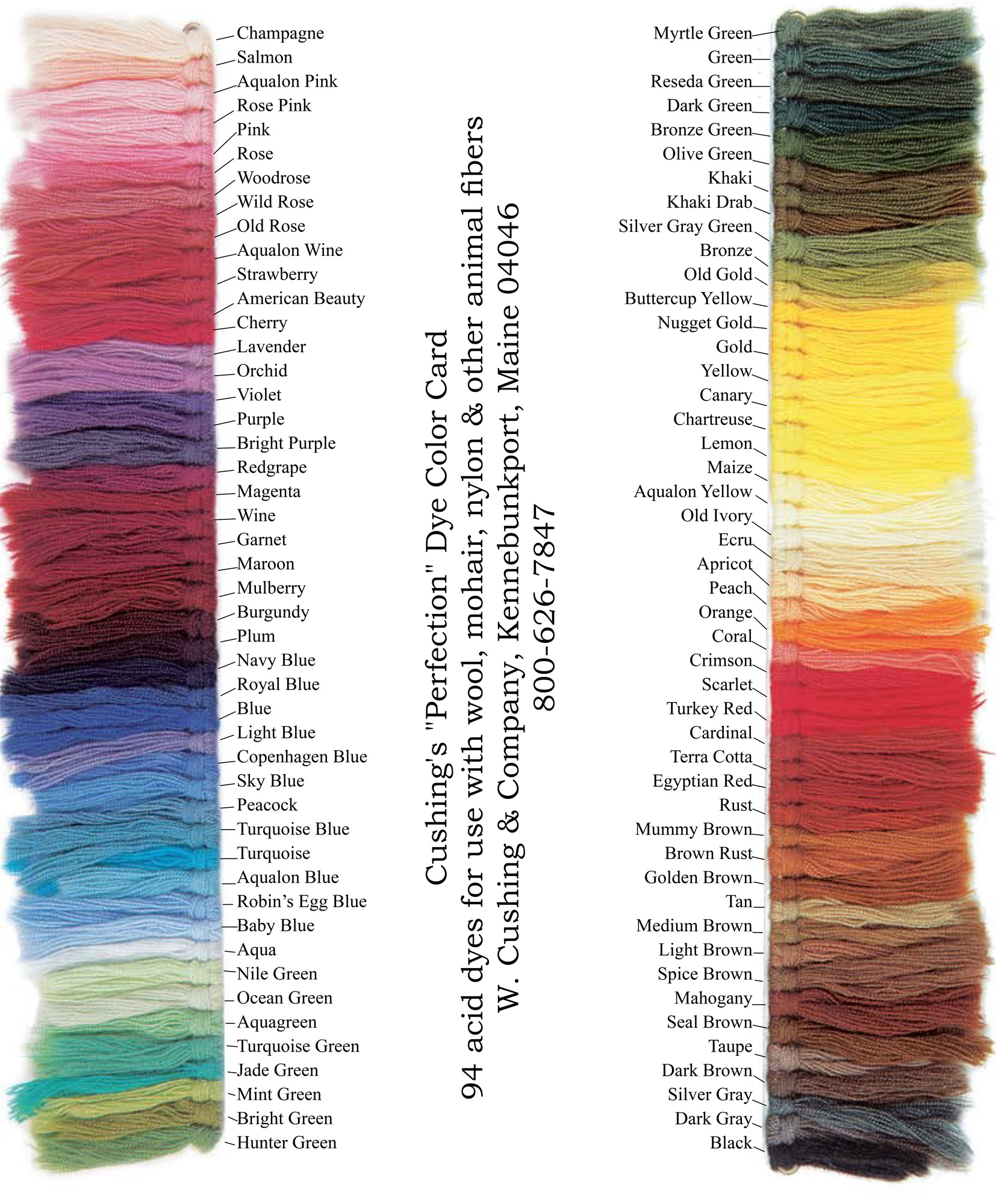 1/3 Oz Wine Cushing Acid Dye Feather Silk Wool Cashmere Alpaca Non-bleeding 