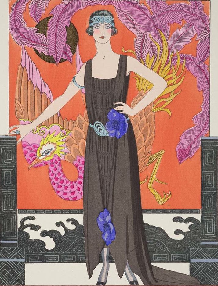 Art Deco Delight 25 x 37, Deco Vintage Postcard Pattern From Joan  Moshimer's Studio
