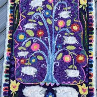 Fountain of Eweth, pattern by Primitive Grace, 24" x 36"
