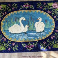 A Sale Pattern for June--Swans, 36" x 54", Ralph Burnham Pattern, No. 9