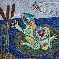 Frog, 24" x 24", A Sharon Smith Pattern