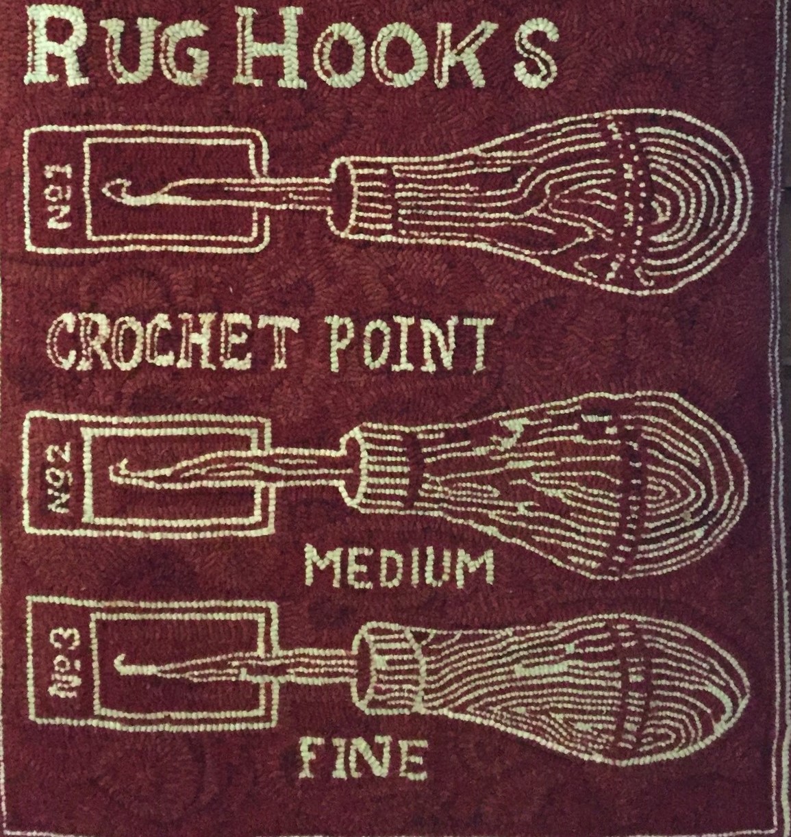Vintage Rug Hook pattern, 32 x 36 Vintage Ad by Ralph Burnham