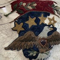 Eagle and Stars, 32 x 45 1/2, by Rebecca Andrews,  #RA 709