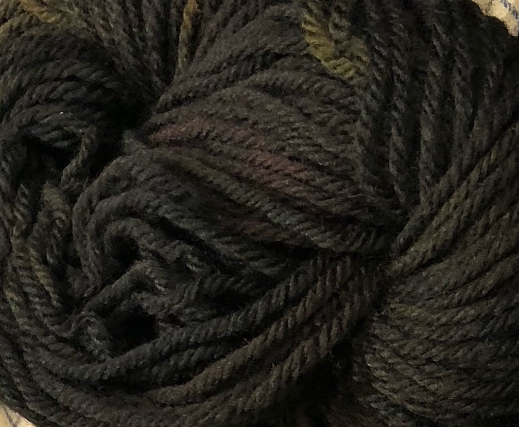 Hand Dyed Art Yarn “Black Walnut” to Hook, Punch or Bind with!