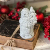 Holly Jolly Concrete Retro Santa 6" Tall