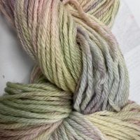 A Hand Dyed Art Yarn--Snowdrop
