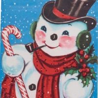 Peppermint Frosty, Pattern ONLY on linen