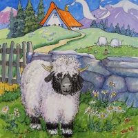 The Highlands based on the artwork of Alida Akers, 20 x 20