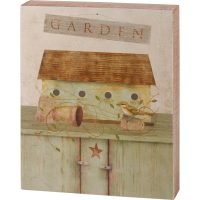 Garden Box Sign,  Dimensions: 8" x 10" x 1.75"