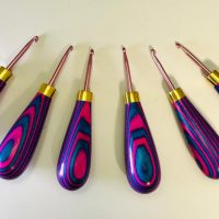Fabulous Hand Turned Hooks--Cotton Candy