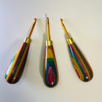 Fabulous Hand Turned Hooks--Rainbow