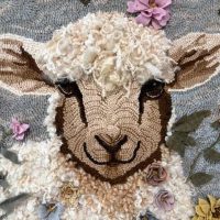 Sheep Sheep by P is for Primitive, 28 x 28
