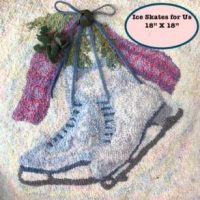 Ice Skates for Us!, by P is for Primitive, 18 x 18