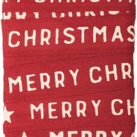 Merry Christmas Red Holiday Cotton Binding Tape