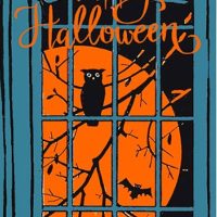 NEW Happy Halloween Vintage Deco Postcard!