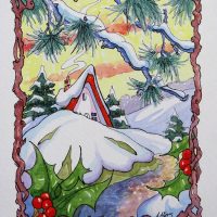 A Winter Morning 22 x18, based on the artwork of Alida Akers
