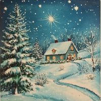 Let It Snow! Cozy Winter Woods Pattern by P is for Primitive
