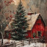 Winter Barn