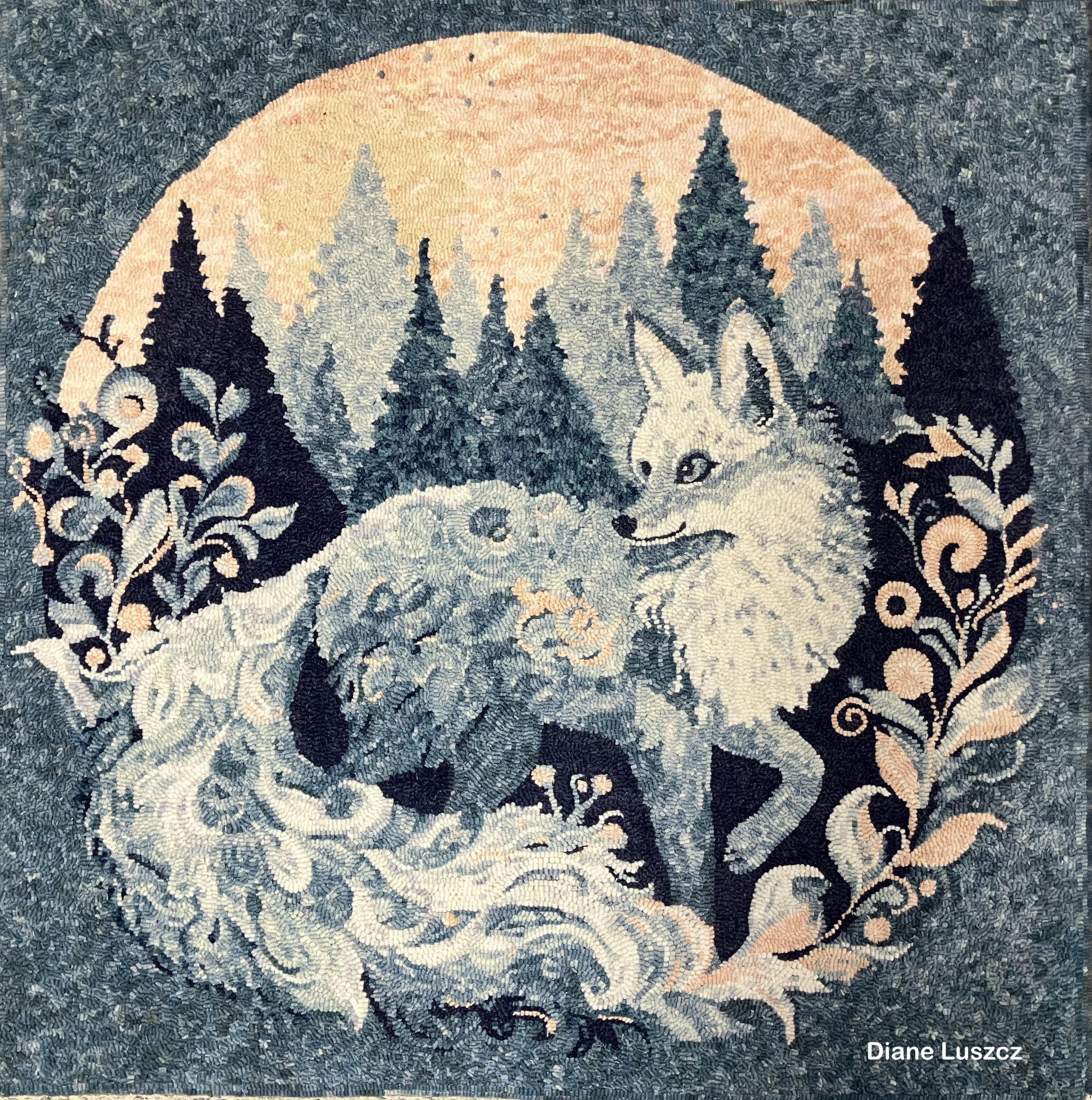 Fox, Fox by P is for Primitive, 30 x 30 - Image 2
