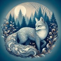 Fox, Fox by P is for Primitive, 30 x 30