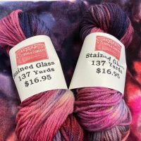 Hand Dyed Art Yarn for January--Stained Glass
