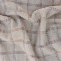 Textured Wool Buttermilk Plaid