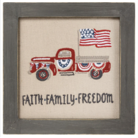 Patriotic Stitchery Faith Family Freedom