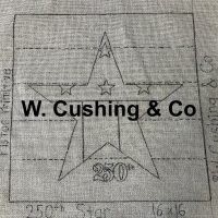 250th Star Pillow, 16 x 16, P is for Primitive