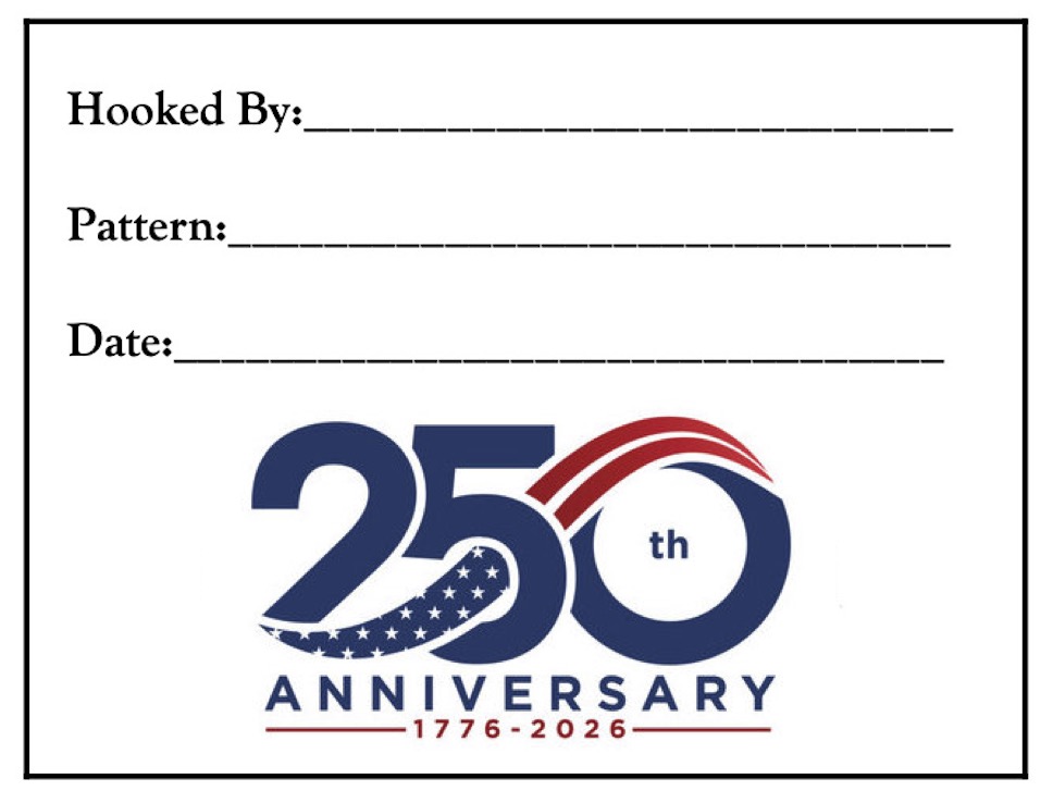 A New 250th Rug Labels, Be Sure to Label Your Rug! Rug Labels Pkg of 2