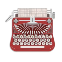 Retro Red Typewriter Magnet holds your scissors, metal hooks and more! Larger Size is approximately 2.75" x 3.15".