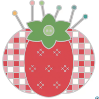 Tomato Pin Cushion Magnet Holds Your Scissors, Needles and More! 2.5 x 3.75