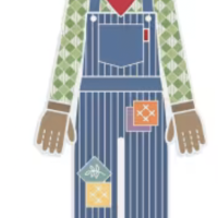 Joe the Scarecrow Scissor Sitter, 2" x 5" Holds Your Scissors, Needles and More!